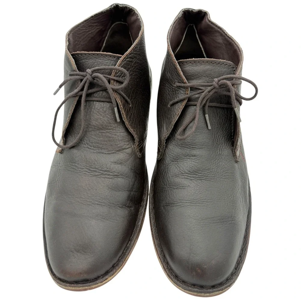 Vito Rossi Men's‎ Dark Brown Leather Chukka Boots Size 12